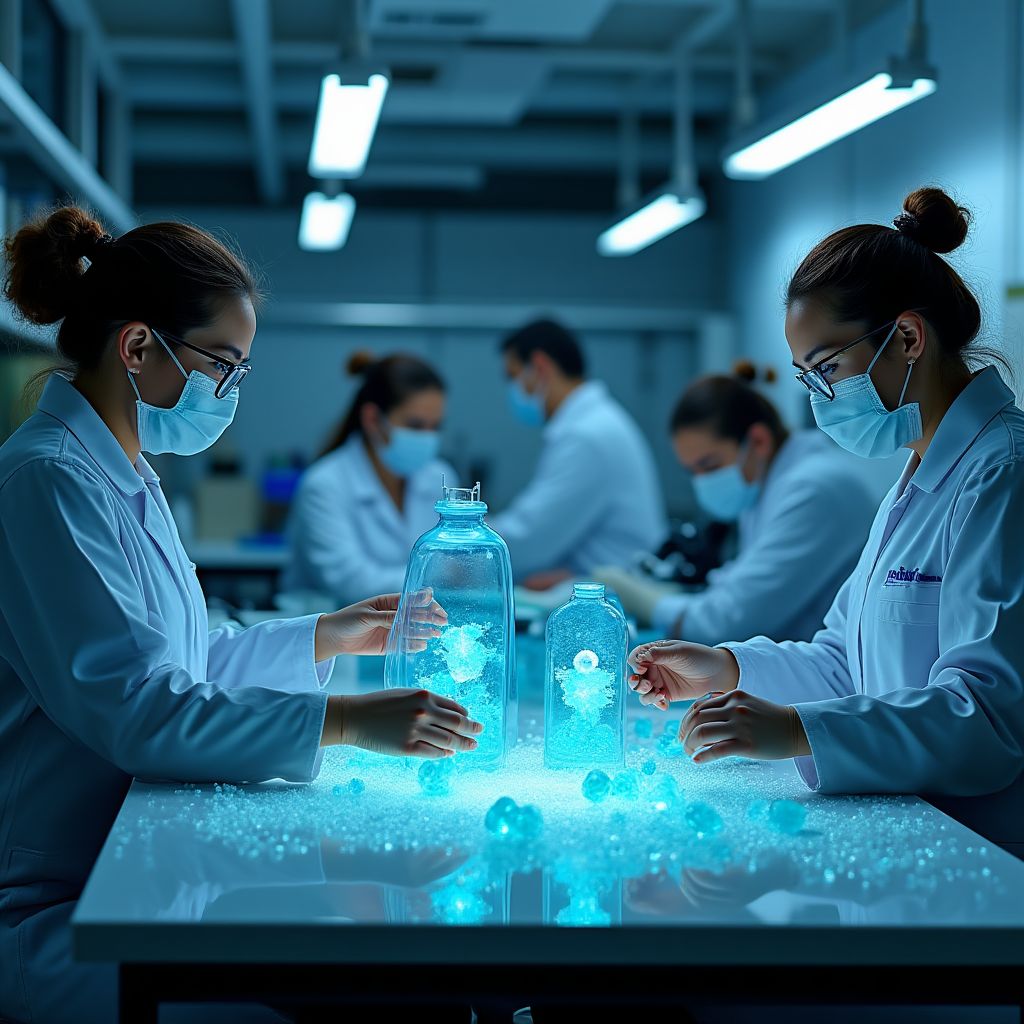 Opal conservation laboratory with specialized equipment